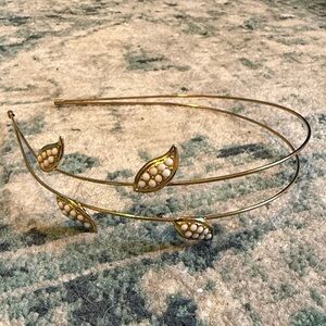 Gold leaf headband